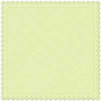 Creative Imaginations - Lullaby Boy Collection - 12 x 12 Embossed Die Cut Paper - Meadow Quilt