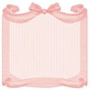 Creative Imaginations - Lullaby Girl Collection - 12 x 12 Die Cut Paper - Blush Bow