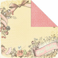 Creative Imaginations - Lullaby Girl Collection - 12 x 12 Double Sided Paper - Our Baby