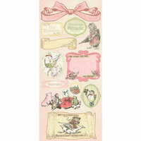 Creative Imaginations - Lullaby Girl Collection - Cardstock Stickers - Lullaby Girl