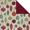 Creative Imaginations - Christmas Traditions Collection - 12 x 12 Double Sided Paper - Ornaments