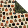 Creative Imaginations - Halloween Collection - 12 x 12 Double Sided Paper - Pumpkin Patch