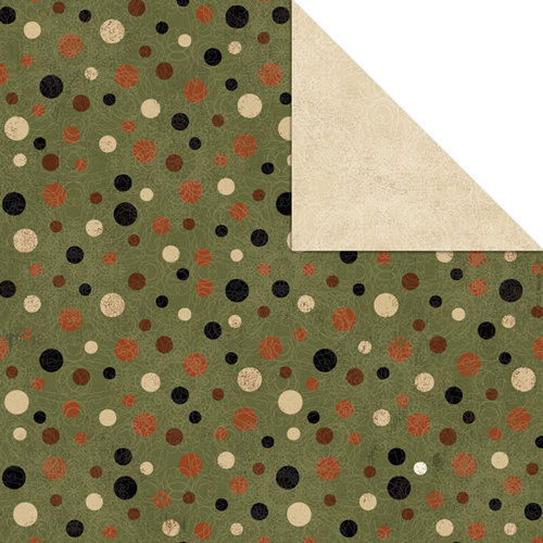 Creative Imaginations - Harvest Collection - 12 x 12 Double Sided Paper - Harvest Dots