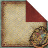 Creative Imaginations - Harry Potter Collection - 12 x 12 Double Sided Paper - Hogwarts Crest
