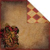 Creative Imaginations - Harry Potter Collection - 12 x 12 Double Sided Paper - Gryffindor Crest