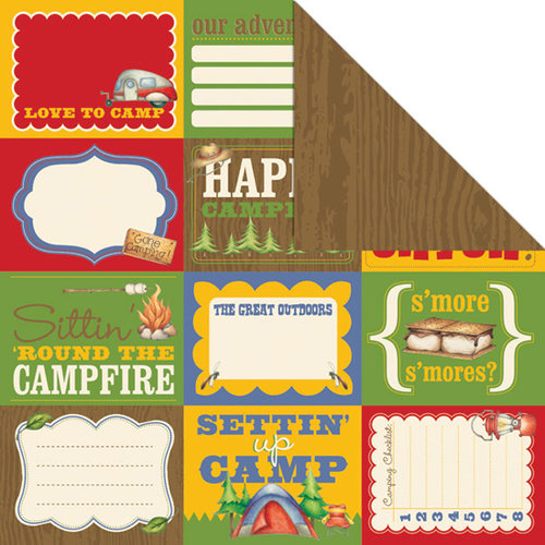 Creative Imaginations - Happy Camper Collection - 12 x 12 Double Sided Paper - Roughin It