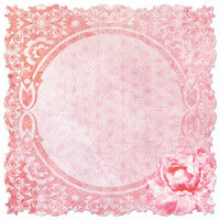 Creative Imaginations - Sakura Collection - 12 x 12 Die Cut Paper - Lovely Lantern