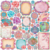 Creative Imaginations - Sakura Collection - Die Cut Pieces - Sakura Shapes
