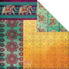 Creative Imaginations - Marrakesh Collection - 12 x 12 Double Sided Paper - Bombay