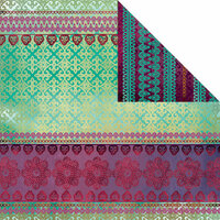 Creative Imaginations - Marrakesh Collection - 12 x 12 Double Sided Paper - Marrakesh