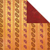 Creative Imaginations - Marrakesh Collection - 12 x 12 Double Sided Paper - Saffron