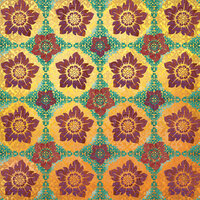 Creative Imaginations - Marrakesh Collection - 12 x 12 Paper with Foil Accents - New Delhi