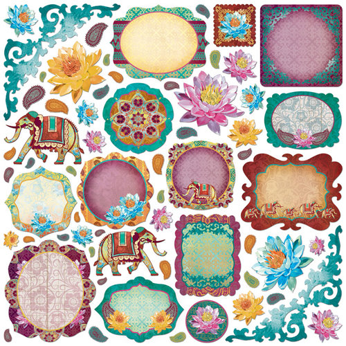 Creative Imaginations - Marrakesh Collection - Die Cut Pieces - Marrakesh Shapes