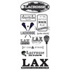 Creative Imaginations - Lacrosse Collection - Cardstock Stickers - Lacrosse