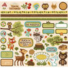 Creative Imaginations - Forest Critters Collection - 12 x 12 Cardstock Stickers - Forest Critters