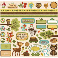 Creative Imaginations - Forest Critters Collection - 12 x 12 Cardstock Stickers - Forest Critters