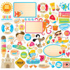 Creative Imaginations - Splish Splash Collection - Die Cut Pieces - Splish Splash Shapes