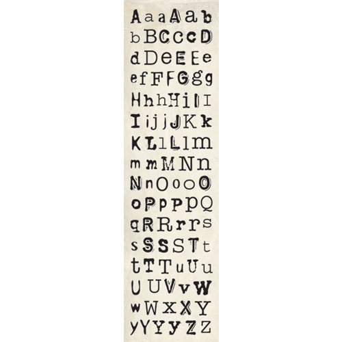 Creative Imaginations - Cardstock Stickers - Alphabet - Typewriter