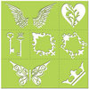 Creative Imaginations - Existencil Expressions Collection - 12 x 12 Stencil Kit Sheet - Monarch