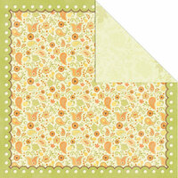 Creative Imaginations - Orchard Harvest Collection - 12 x 12 Double Sided Paper - Orchard Scallop
