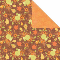 Creative Imaginations - Orchard Harvest Collection - 12 x 12 Double Sided Paper - Fall Harvest