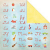 Creative Imaginations - A to Z Collection - 12 x 12 Double Sided Paper - Cursive