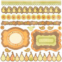 Creative Imaginations - Orchard Harvest Collection - Die Cut Cardstock Pieces - Frames