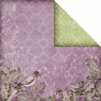 Creative Imaginations - Winter Song Collection - 12 x 12 Double Sided Paper - Songbird