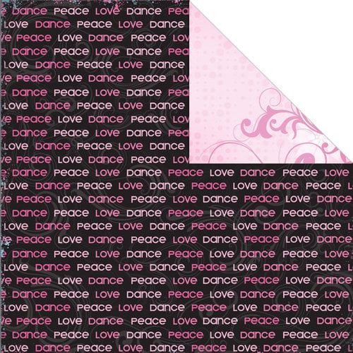 Creative Imaginations - Dance Collection - 12 x 12 Double Sided Paper - Peace