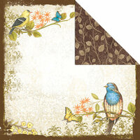 Creative Imaginations - Song Birds Collection - 12 x 12 Double Sided Paper - Song Birds