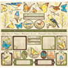 Creative Imaginations - Song Birds Collection - 12 x 12 Cardstock Stickers - Song Birds