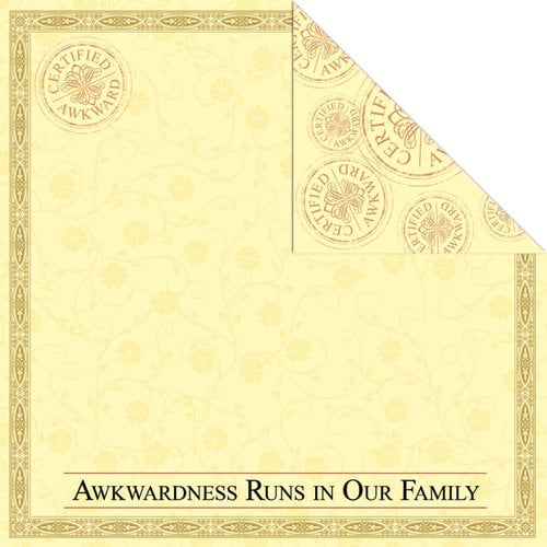 Creative Imaginations - Awkward Family Photos Collection - 12 x 12 Double Sided Paper - Awkward Family