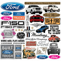 Creative Imaginations - Ford Enthusiast Collection - 12 x 12 Cardstock Stickers - Ford