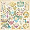 Creative Imaginations - Tea Party Collection - 12 x 12 Cardstock Stickers - Tea Party