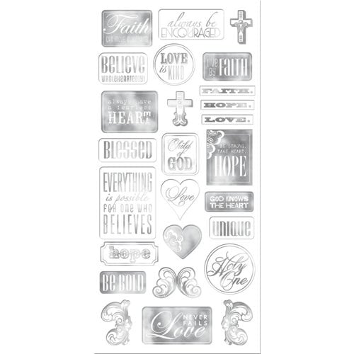Creative Imaginations - Heaven Sent Collection - Chipboard Stickers - Heaven Sent