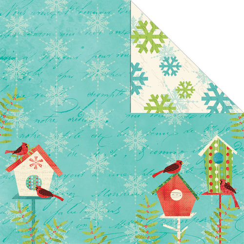 Creative Imaginations - Holiday Joy Collection - Christmas - 12 x 12 Double Sided Paper - Holiday House
