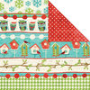 Creative Imaginations - Holiday Joy Collection - Christmas - 12 x 12 Double Sided Paper - Joyful Stripe