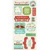 Creative Imaginations - Holiday Joy Collection - Christmas - Cardstock Stickers - Joyful