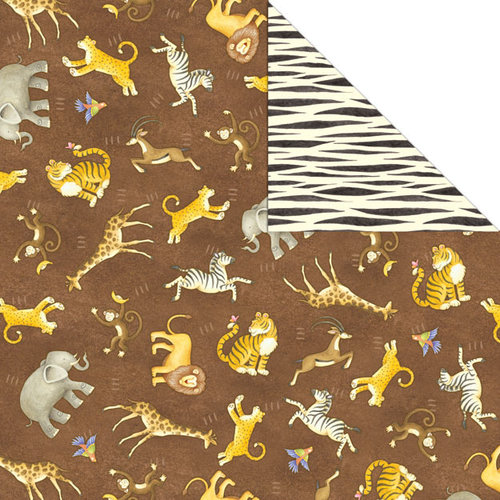 Creative Imaginations - Wild Side Collection - 12 x 12 Double Sided Paper - Going Wild