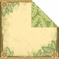 Creative Imaginations - Wild Side Collection - 12 x 12 Double Sided Paper - Wild Leaf