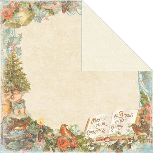 Creative Imaginations - Rejoice Collection - Christmas - 12 x 12 Double Sided Paper - Merry and Bright