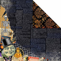 Creative Imaginations - Hallow's Eve Collection - Halloween - 12 x 12 Double Sided Paper - Ghastly