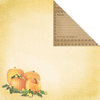 Creative Imaginations - Family Garden Collection - 12 x 12 Double Sided Paper - Pumpkin