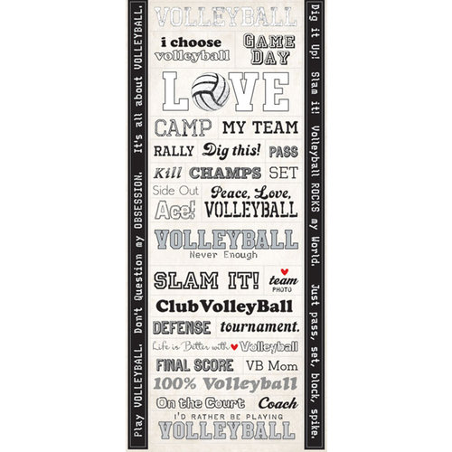 Creative Imaginations - Volleyball Collection - Cardstock Stickers