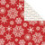 Creative Imaginations - Holly Jolly Collection - Christmas - 12 x 12 Double Sided Paper - Jolly Snowflakes