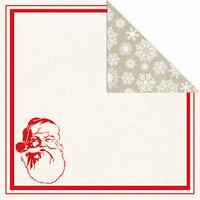 Creative Imaginations - Holly Jolly Collection - Christmas - 12 x 12 Double Sided Paper - Santa