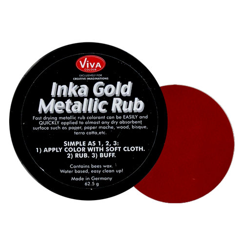 Splash of Color - Viva Colour - Inka Gold Metallic Rub - Lava Red
