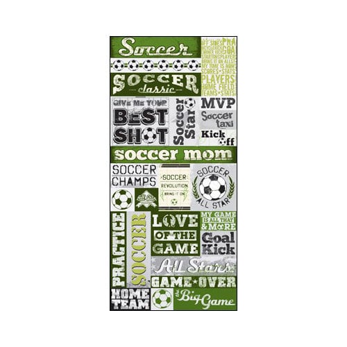 Splash of Color - All Soccer Collection - Cardstock Stickers