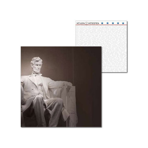 Splash of Color - Washington DC Collection - 12 x 12 Double Sided Paper - Lincoln
