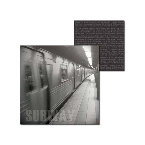 Splash of Color - New York Collection - 12 x 12 Double Sided Paper - Subway